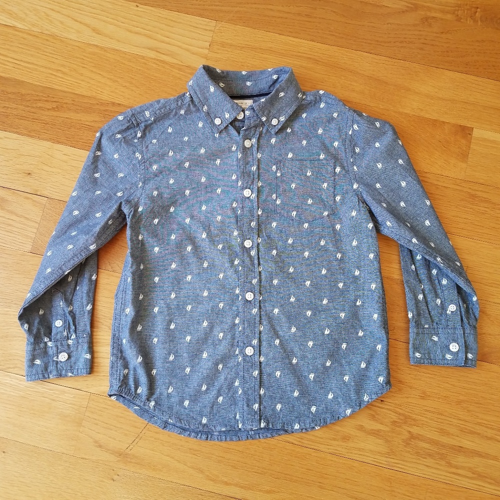 Gymboree Dressed Up Boys Chambray Button Down